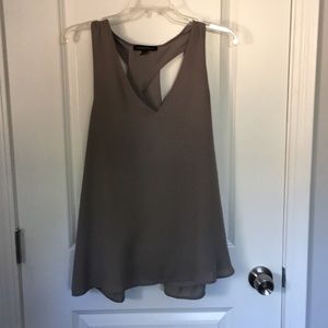 Banana Republic grey back detail racer back top